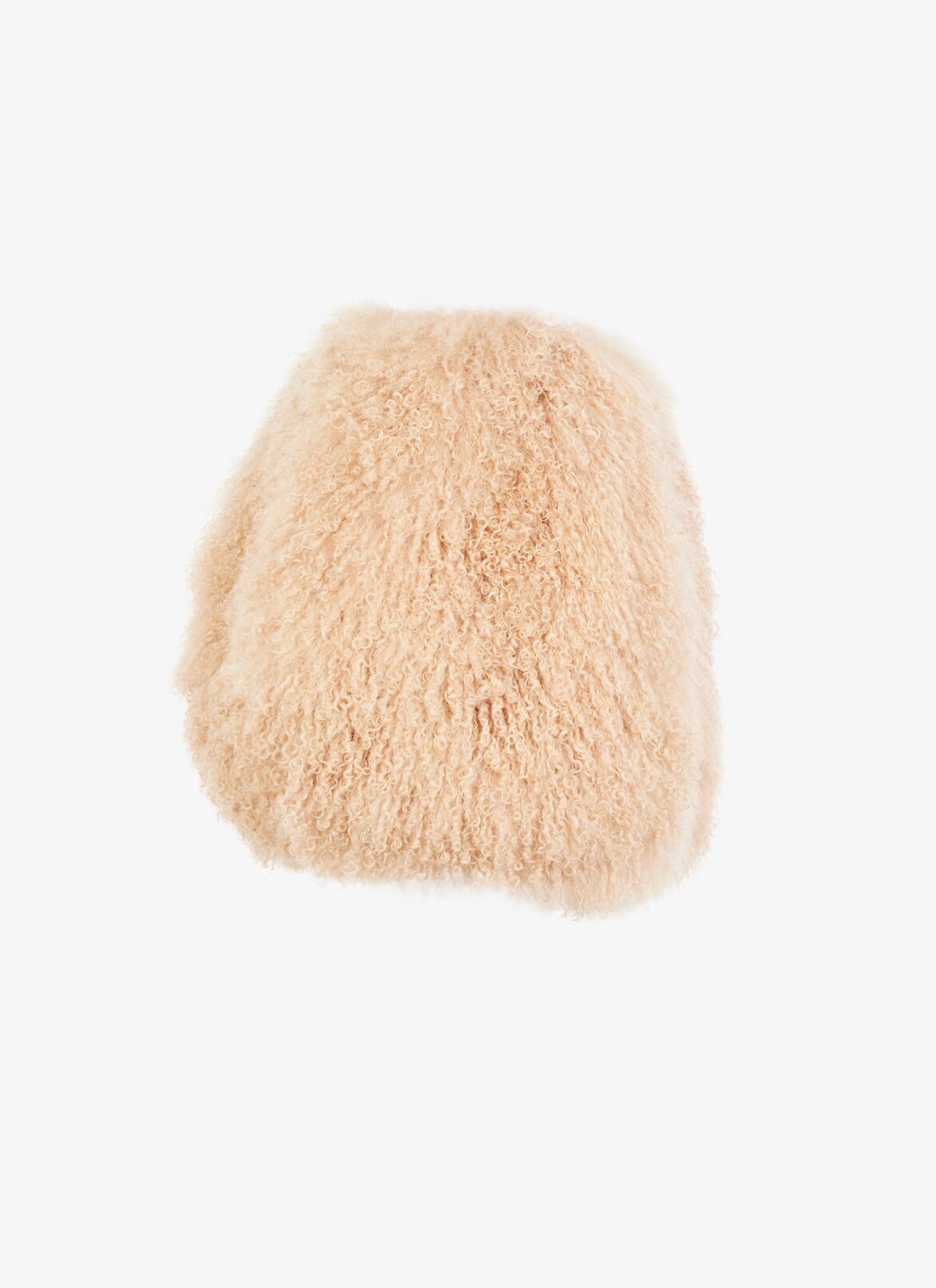 Mongolia Lambskin Mini Skirt ALAÏA BEIGE MONGOLIA LAMBSKIN MINI SKIRT